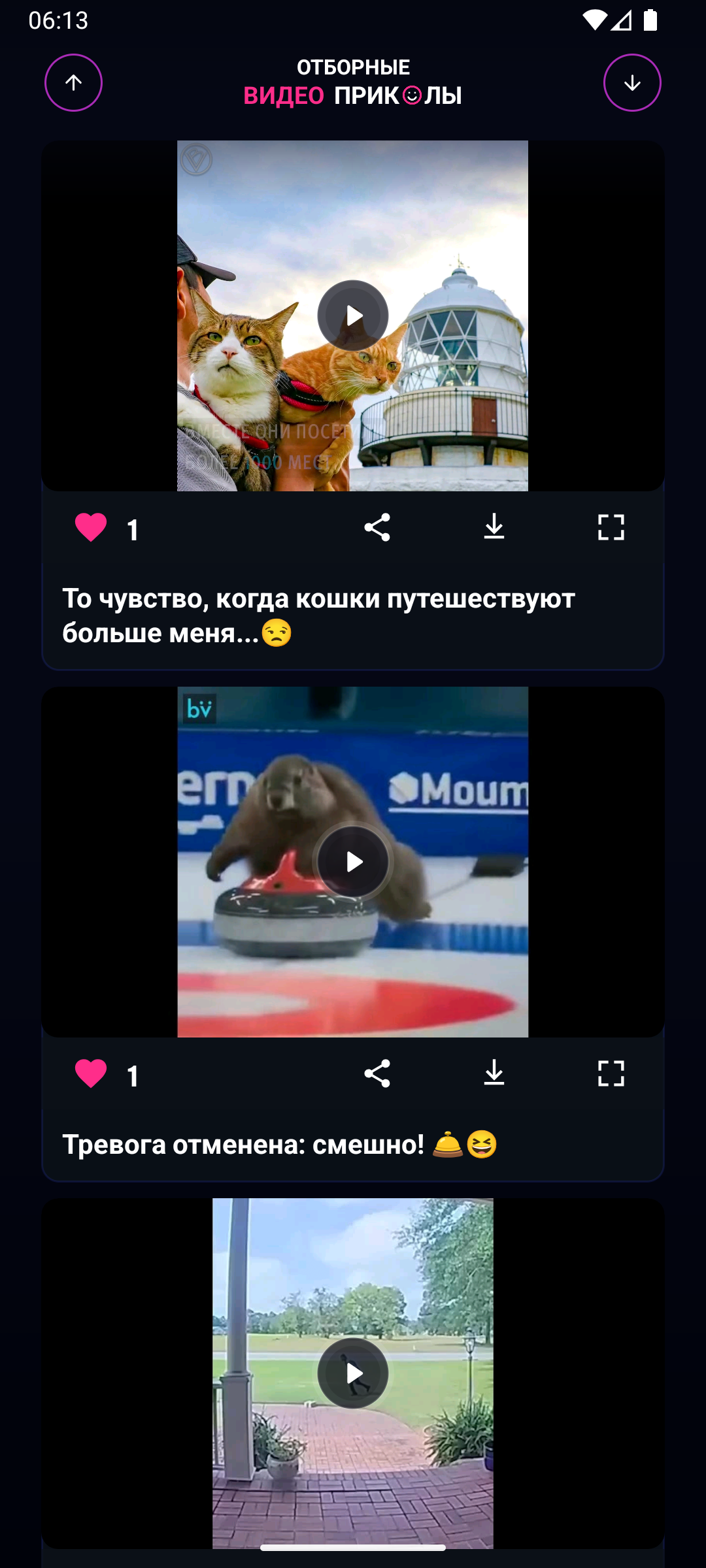Отборные видео приколы — скриншот